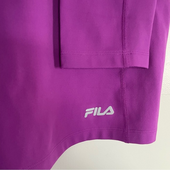FILA Purple Midweight Training Pullover Hoodie Size M - Picture 6 of 13